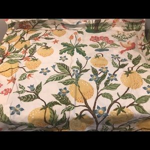 Pottery Barn Citrus Floral Duvet Cover